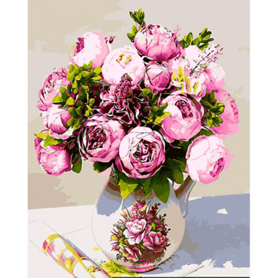 Картина за номерами Солодкий аромат півоній 40*50 КНО3027