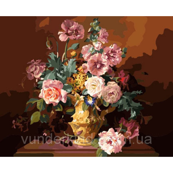 Картини за номерами "Квіти 2. 47 кольорів фарб" MG 319