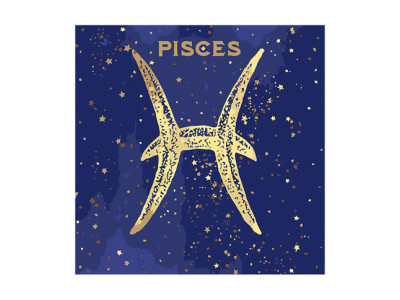 Картина за номерами Фарба "Металік" Знак Зодіаку Риби 50*50 см КН9514