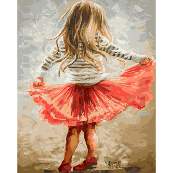 Картина за номерами Маленька кокетка 40 x 50 см GX9256 Картина за номерами Маленька кокетка 40 x 50 см GX9256