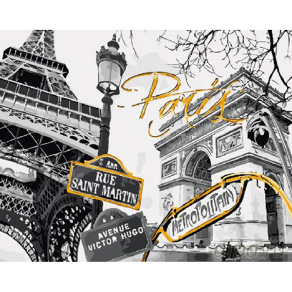 Картина за номерами Ретро Париж 40 x 50 см GX28111