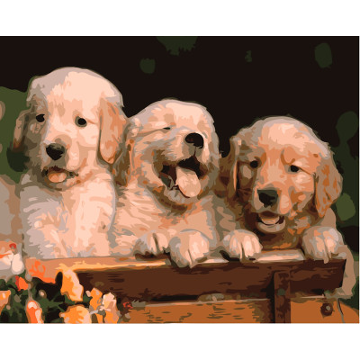 Картина за номерами "Собаче тріо" тм Лавка Чудес 40 x 50 см у коробці LC20128 Картина за номерами "Собаче тріо" тм Лавка Чудес 40 x 50 см у коробці LC20128
