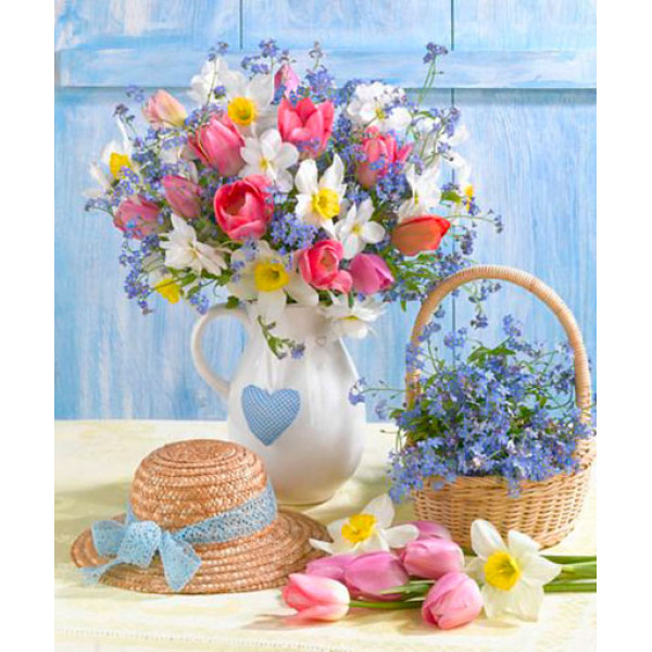 Картина за номерами "Прекрасні квіти" тм Лавка Чудес 40 x 50 см у коробці LC40021