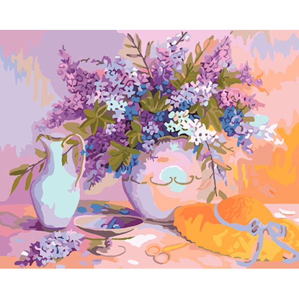 Картина за номерами квіти "Сонячний букет" LC40101