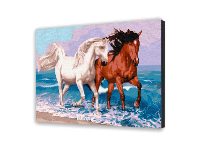 Картина за номерами "Коні на прогулянці" 30*40 см 11663-NN Знято