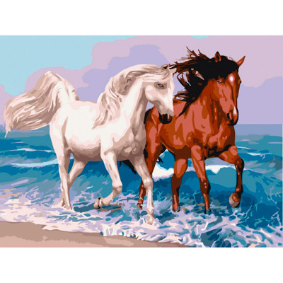 Картина за номерами "Коні на прогулянці" 30*40 см 11663-NN