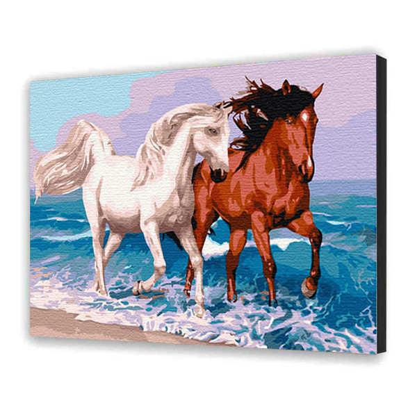 Картина за номерами "Коні на прогулянці" 30*40 см 11663-NN Знято