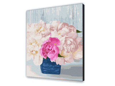 Картина за номерами з лаком ArtCraft квіти "Перламутрові півонії" 40х50 см 12126-AC