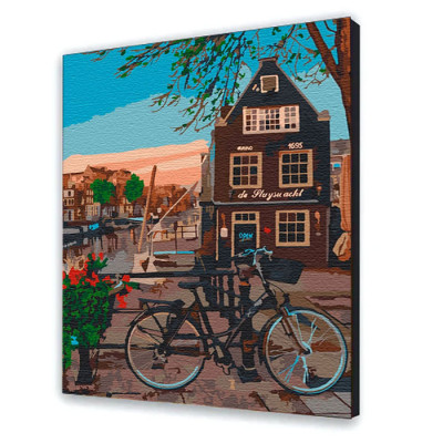 Картина за номерами ArtCraft "Кафе в Амстердамі" 40*50 см 10580-AC
