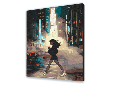 Картина за номерами з лаком ArtCraft "Прогулянка в Нью-Йорку" 40*50 см 10364-AC
