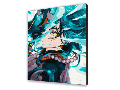 Картина за номерами з лаком ArtCraft Genshin Impact "Воїн Сяо" 40*50 см 10348-AC