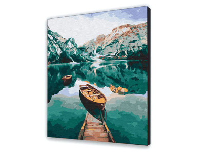 Картина за номерами "Човен у фіордах" 40*50 см 10626-AC