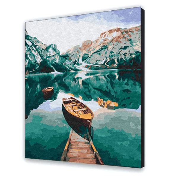 Картина за номерами "Човен у фіордах" 40*50 см 10626-AC