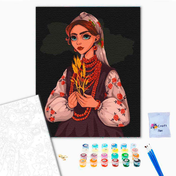 Картина за номерами "Вільна" 40*50 см Авторська 10014-AC