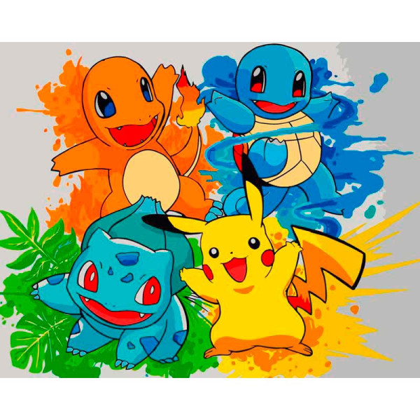 Картина за номерами "Покемоні" 40*50 см 15573-AC