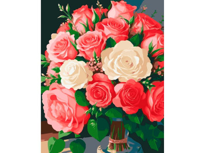 Картина за номерами "Квіти кохання" ArtCraft 40*50 см 13088-AC