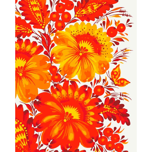 Картина за номерами Artcraft "Петриківський мотив" 40*50 см 13168-AC