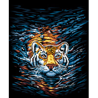 Креативна творчість "Картина за номерами на полотні "Тигр" 40см*40см(10) KpNe-02-03