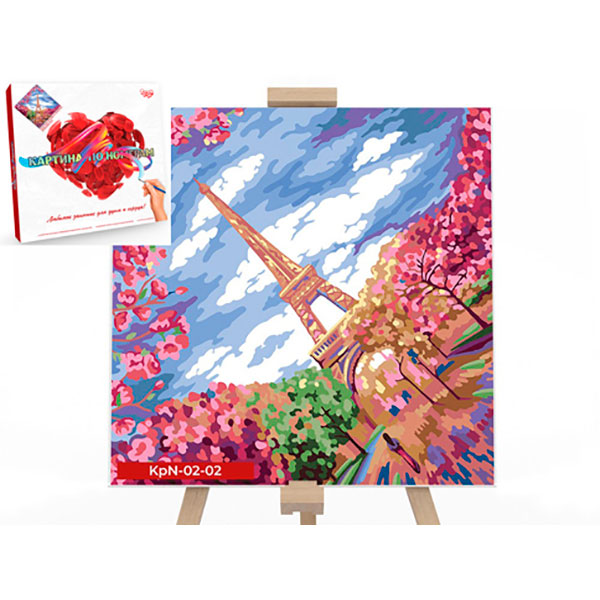 Картина за номерами Danko Toys "Весна в Париже" 40x40см KpN-02-02