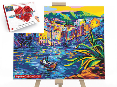 Креативна творчість Картина за номерами на полотні 40х50 см у коробці "Міст KpN-40х50-02-05