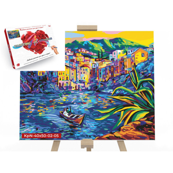 Креативна творчість Картина за номерами на полотні 40х50 см у коробці "Міст KpN-40х50-02-05