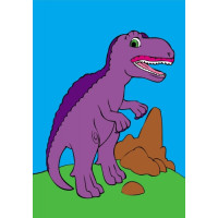 Раскраска "Посмотри и раскрась: Динозаврики" (у) 628005