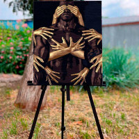 Картина за номерами Руки на тілі Strateg 40х50 см GS1441