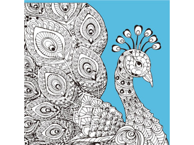 Набір для розпису-антистрес Strateg Барви піря 30х30 см JCEE37117