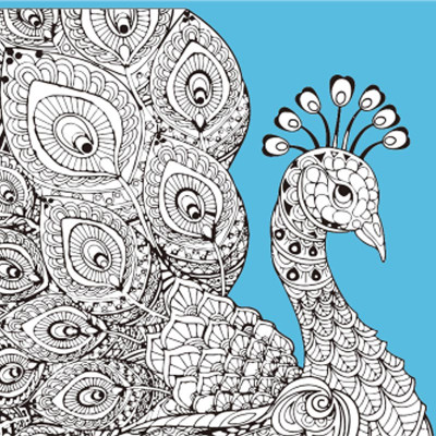 Набір для розпису-антистрес Strateg Барви піря 30х30 см JCEE37117