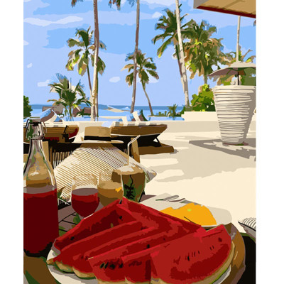 Картина за номерами Stateg Кавун на морі 40х50 см HH013