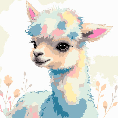 Картина за номерами Strateg Казкове оленятко 30х30 см ES-0915