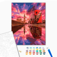 Картина за номерами "Віддзеркалення Лондона" тм Лавка Чудес 40 x 50 см у ко LC30048