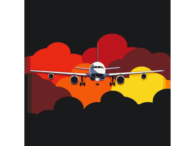 Картина за номерами "Бурхливий політ" 40*40 см 12502-AC