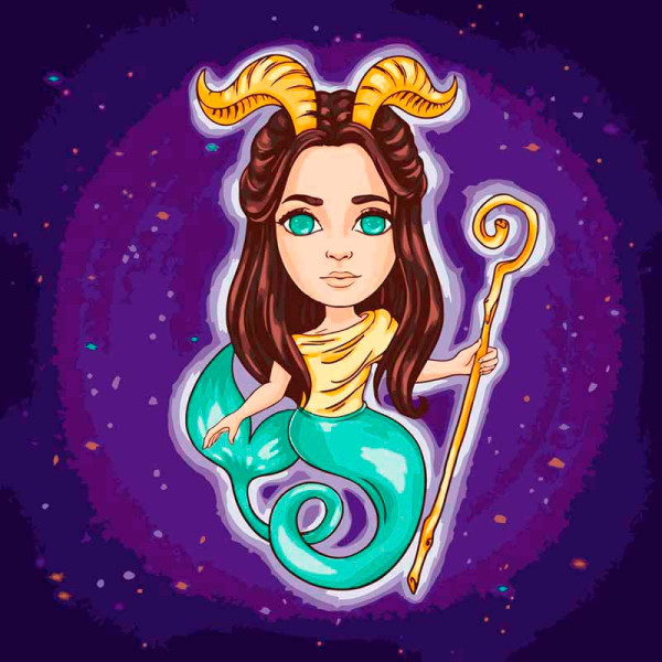 Картина за номерами "Знаки зодіаку. Козеріг" 40*40 см @ 10093-AC Картина за номерами "Знаки зодіаку. Козеріг" 40*40 см @ 10093-AC