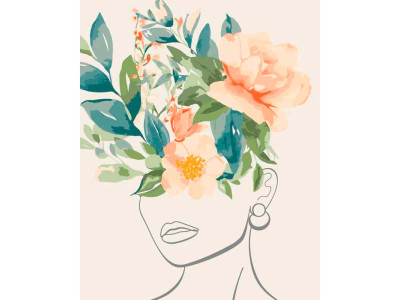 Картина за номерами "Ніжний силует" 40*50 см 13057-AC Картина за номерами "Ніжний силует" 40*50 см 13057-AC