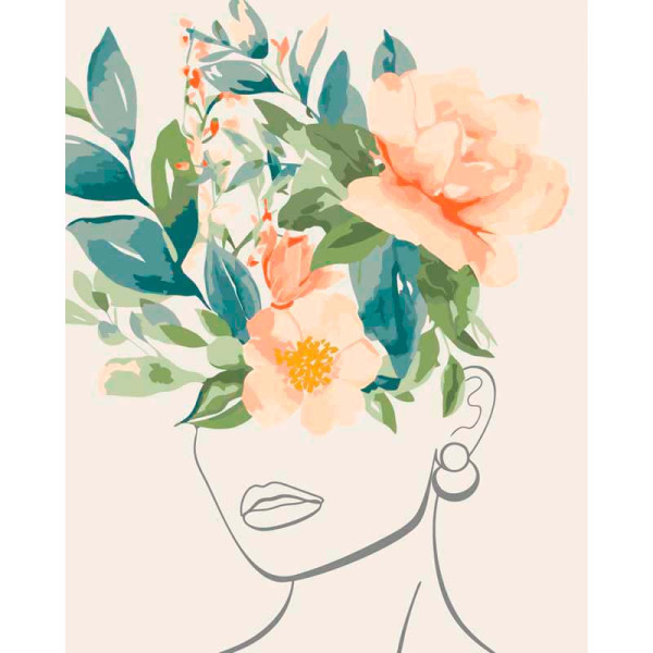 Картина за номерами "Ніжний силует" 40*50 см 13057-AC Картина за номерами "Ніжний силует" 40*50 см 13057-AC