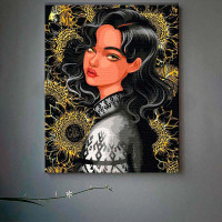 Картина за номерами "Незрівнянна" з металізованими фарбами 40*50 см 10134-AC