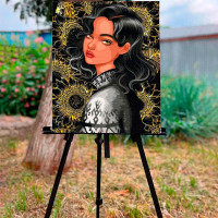 Картина за номерами "Незрівнянна" з металізованими фарбами 40*50 см 10134-AC