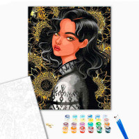 Картина за номерами "Незрівнянна" з металізованими фарбами 40*50 см 10134-AC