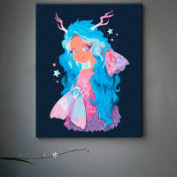 Картина за номерами "Неонова фея" Artcraft з металізованими фарбами 40*50 с 16119-AC