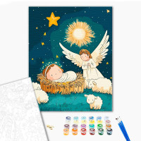 Картина за номерами ArtCraft "Янголятко" 40*50 см 15576-AC Картина за номерами ArtCraft "Янголятко" 40*50 см 15576-AC
