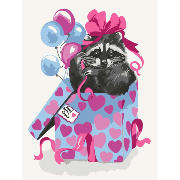 Картина за номерами ArtCraft "Полосатий сюрприз" 30*40 см 15595-AC