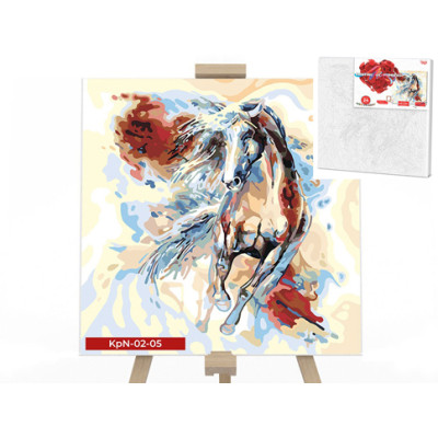 Картина за номерами Danko Toys "Скакун" 40x40см KpNe-02-05