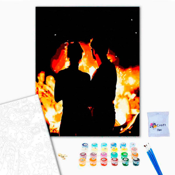 Картина за номерами Напів кохання Strateg 40х50 см DY103