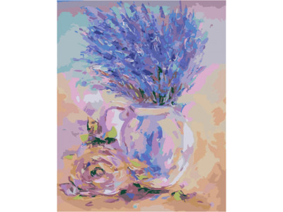 Картина за номерами Ніжна лаванда 40*50 КНО2044