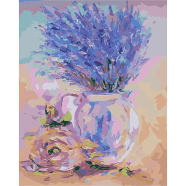 Картина за номерами Ніжна лаванда 40*50 КНО2044