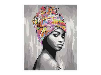 Картина за номерами "Африканська краса" 40*50 см КНО4587