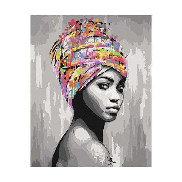 Картина за номерами "Африканська краса" 40*50 см КНО4587 Картина за номерами "Африканська краса" 40*50 см КНО4587