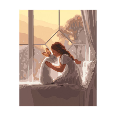 Картина за номерами "Пухнастий друг" 40*50 см КНО4588