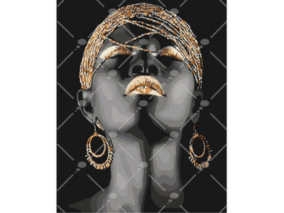 Картина за номерами "Африканська принцеса" 40*50 см КНО4559